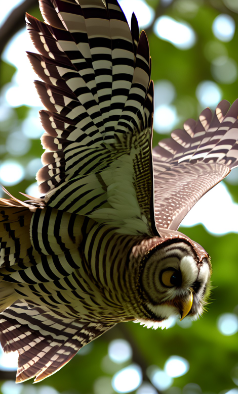 Read more about the article Barred Owl In Flight